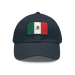 Flag Village Mexico Flag Hat Cap with Leather Patch