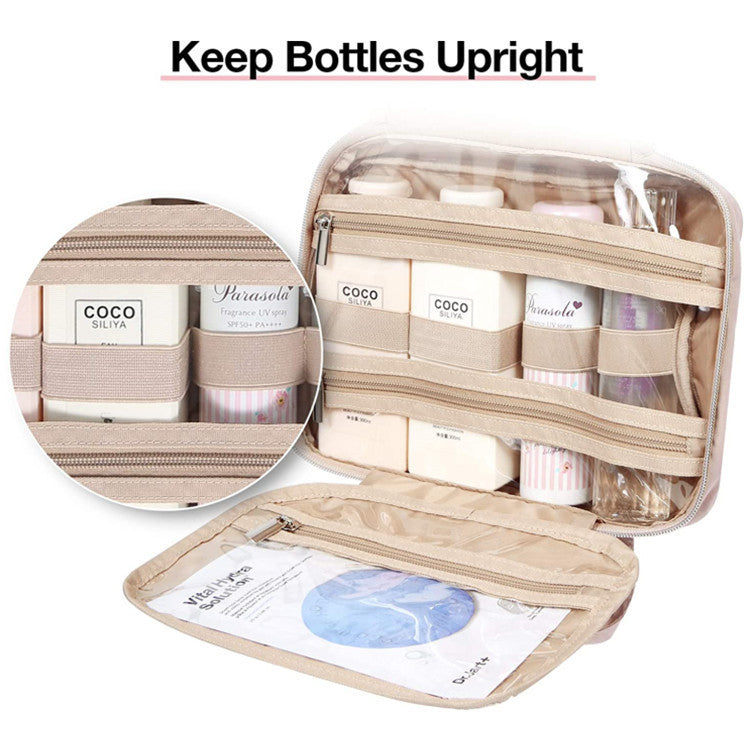 Flag Village Amazon Wash Bag Hanging Travel Makeup Storage Box Portable Clear Cosmetic Bag Travel Toiletry Set