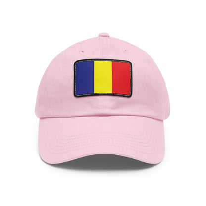 Flag Village Chad Flag Hat Cap with Leather Patch