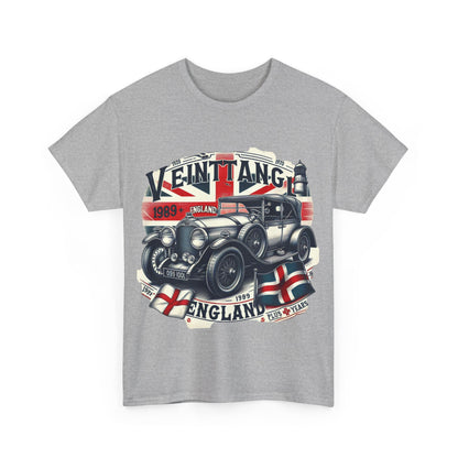 Flag Village UK Vintage Car Flag T-SHIRT Heavy Cotton Tee UK0006