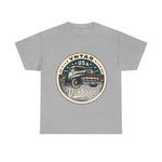 Flag Village USA Vintage Car Flag T-SHIRT Heavy Cotton Tee USA0013