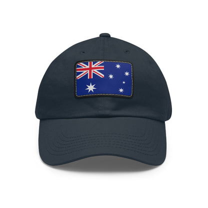 Flag Village Australia Flag Hat Cap with Leather Patch