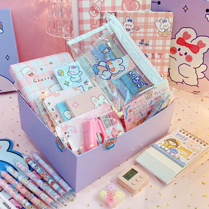 Flag Village Girl Students' Supplies Stationery Set Gift Box