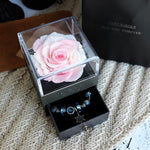 Flag Village Eternal Flower Rose Jewelry Box for Birthday Presents Valentines Day Wedding Gift