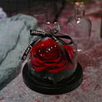 Flag Village Valentine's Day Birthday Gift Gift Box Glass Cover Big Rose Immortal Flower