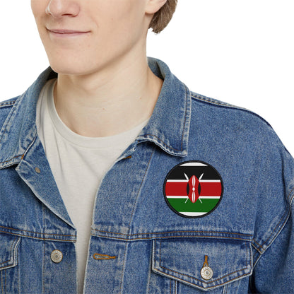 Flag Village Kenya Flag Embroidery Iron-On Patches