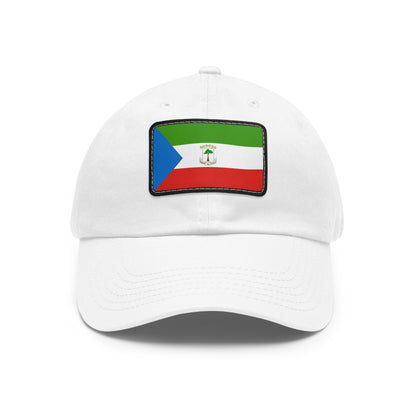 Flag Village Equatorial Guinea Flag Hat Cap with Leather Patch