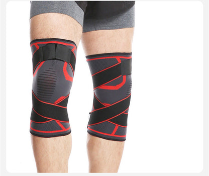 Flag Village Outdoor sports compression horoscope cross strap knee pads