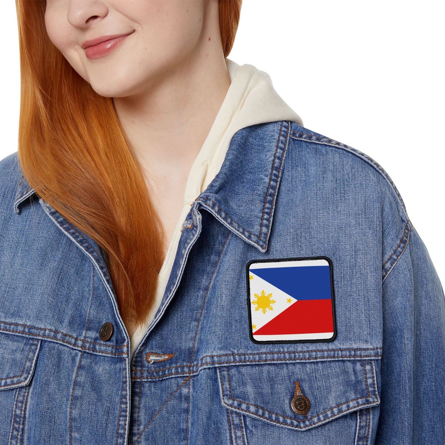 Flag Village Philippines Flag Embroidery Iron-On Patches