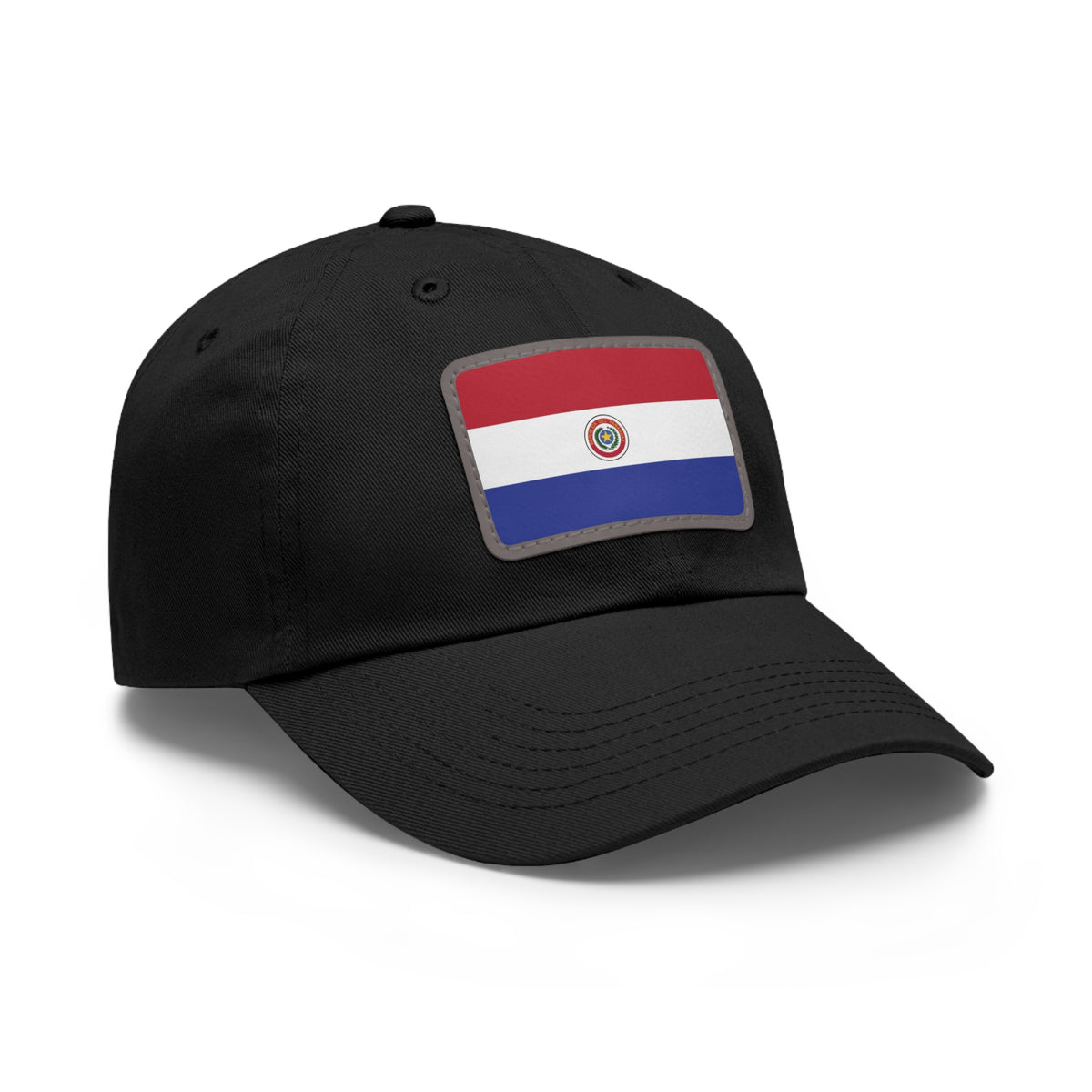 Flag Village Paraguay Flag Hat Cap with Leather Patch
