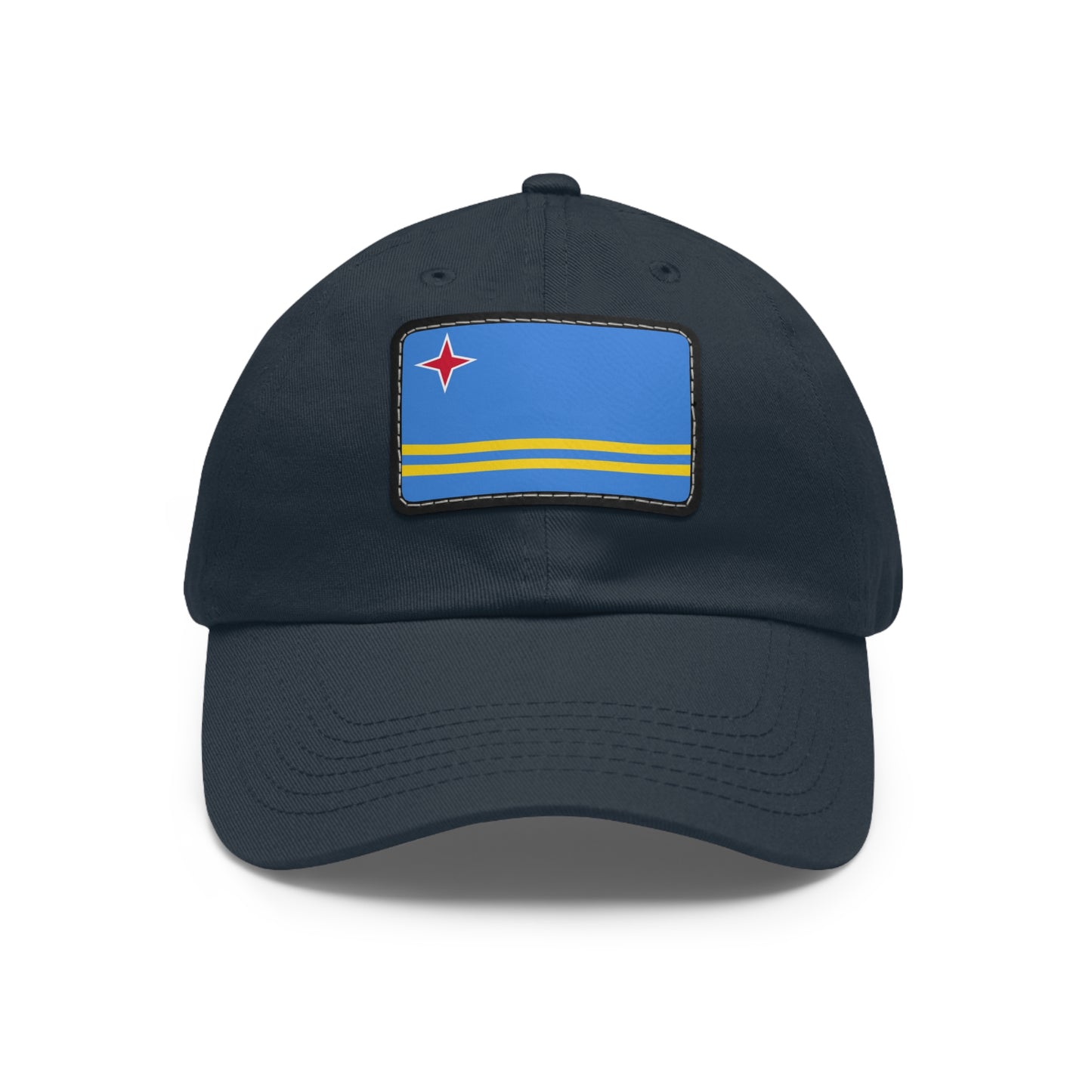 Flag Village Aruba Flag Hat Cap with Leather Patch