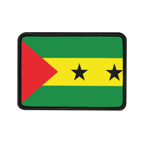 Flag Village Sao Tome And Principe Embroidered Iron-On Patch