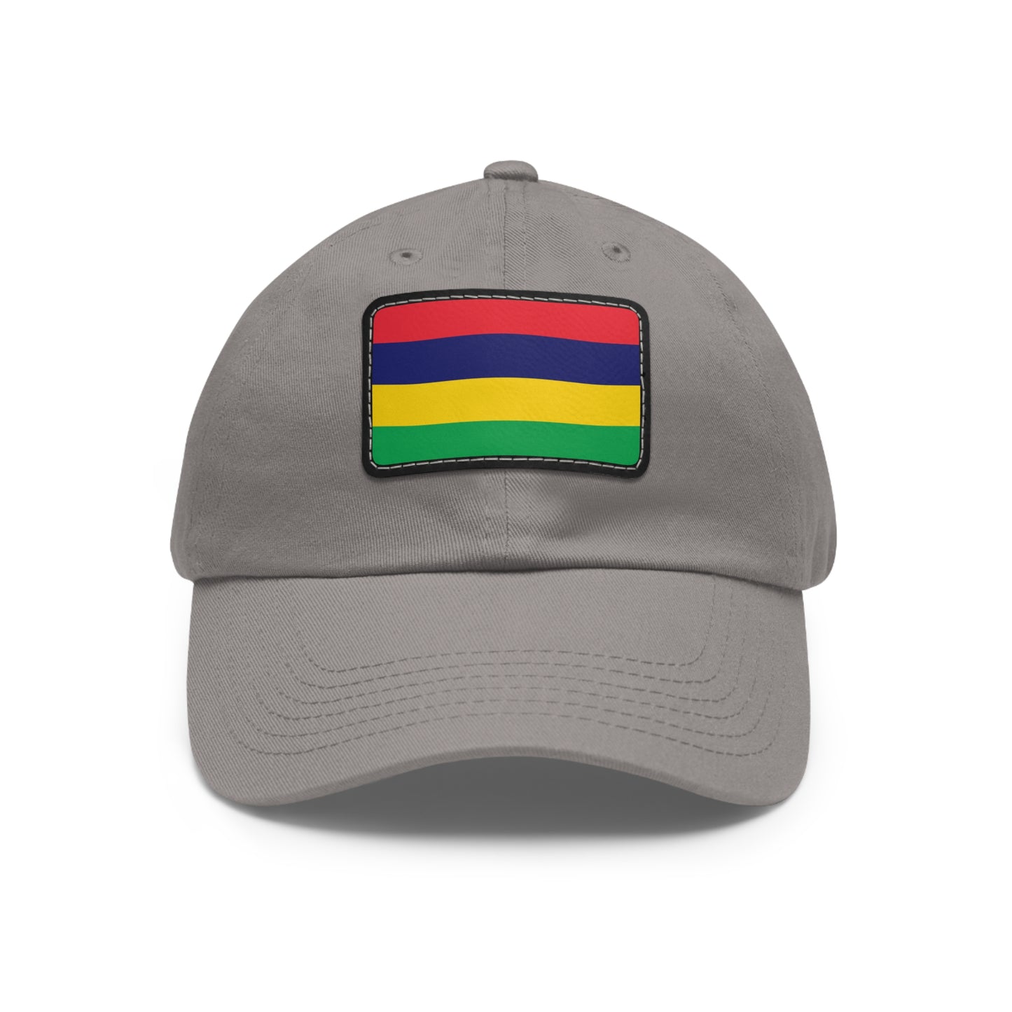 Flag Village Mauritius Flag Hat Cap with Leather Patch