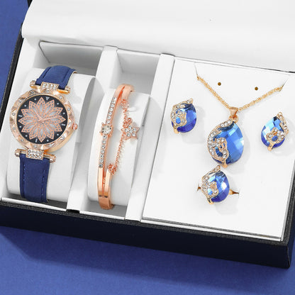 Flag Village Quartz Watch Five-piece Gift Box