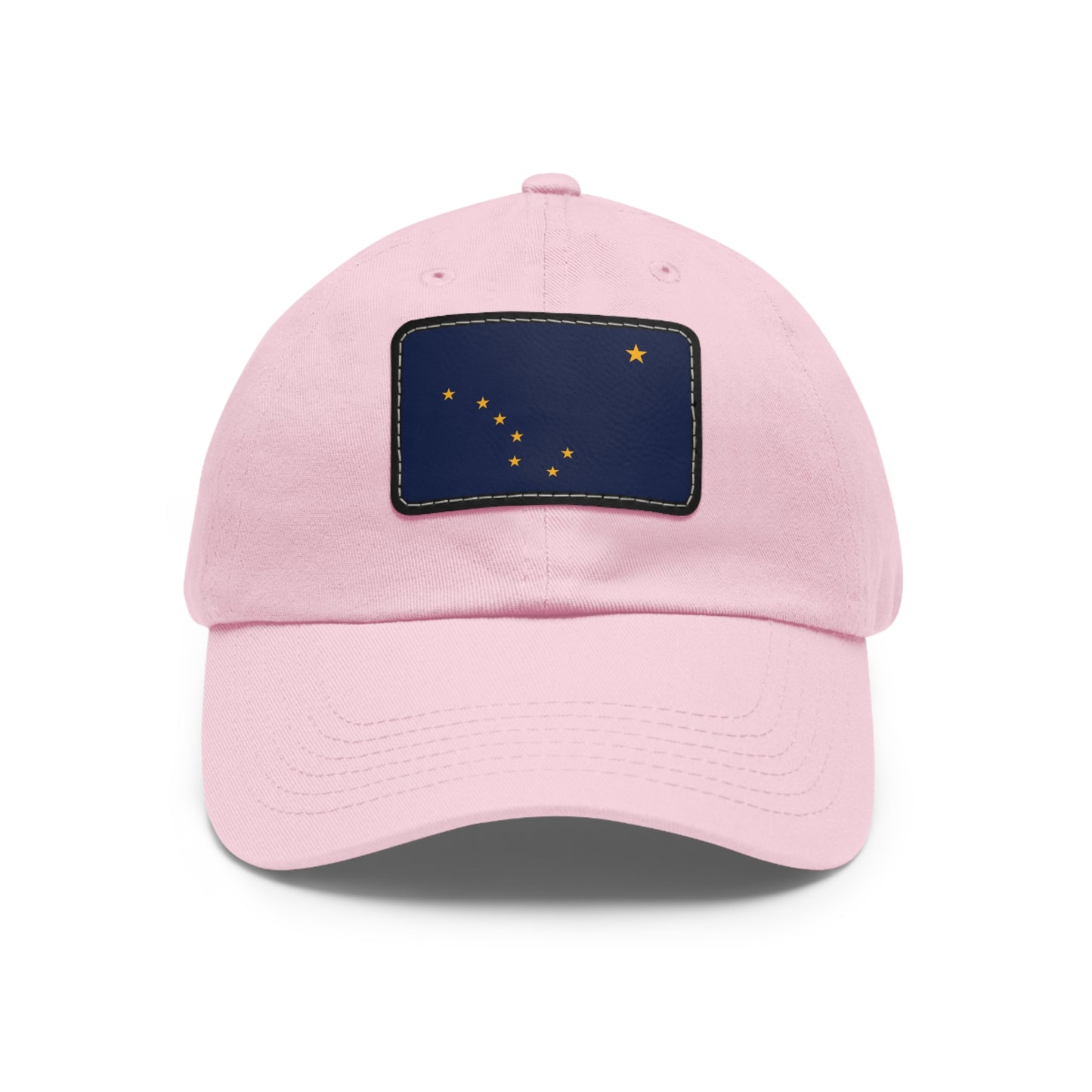 Flag Village USA Alaska State Flag Hat Cap with Leather Patch