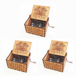 Flag Village Antique Carved Wooden Hand Crank Spirited Away Music Box Christmas Gift Birthday Gift Party Decoration