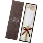 Flag Village European Retro Feather Pen Gift Box