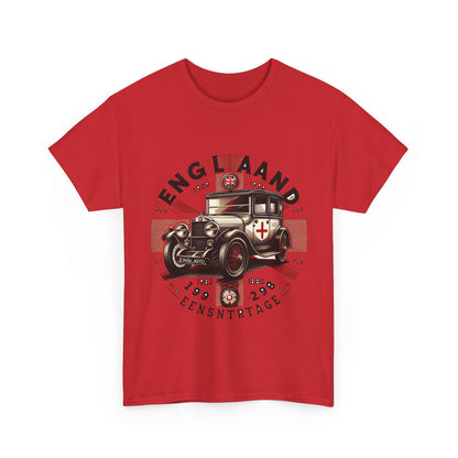 Flag Village UK Vintage Car Flag T-SHIRT Heavy Cotton Tee UK0024