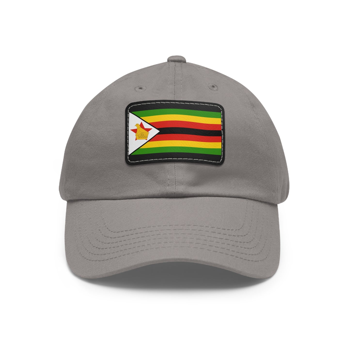 Flag Village Zimbabwe Flag Hat Cap with Leather Patch
