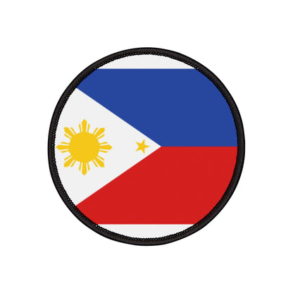 Flag Village Philippines Flag Embroidery Iron-On Patches