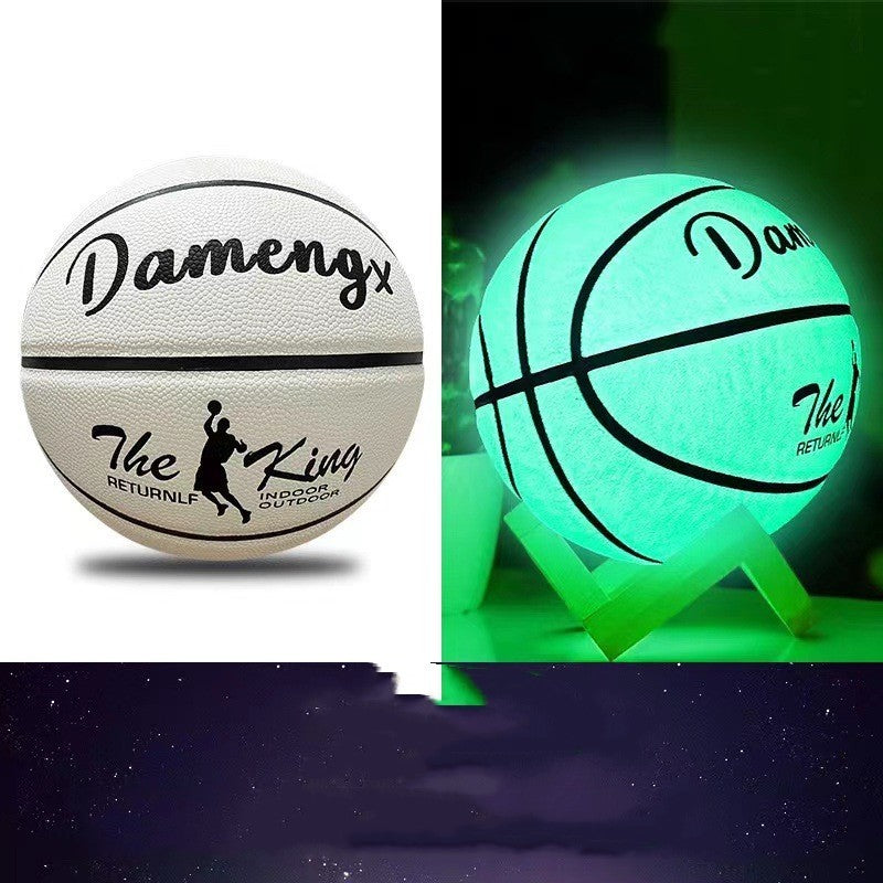 Flag Village Luminous Luminous Basketball PU Soft Leather Outdoor Wear-resistant And Non-slip