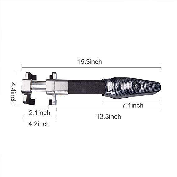 Flag Village Auto Tools Car Steering Wheel Lock with Keys