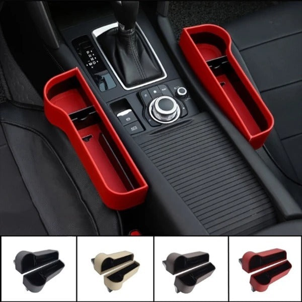 Flag Village Auto Tools PU Car Organizer Seat Gap Storage Box Car Seat Side Slit for Wallet Phone Coins Cigarette Keys Cards Car Accessories