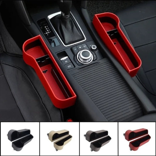 Flag Village Auto Tools PU Car Organizer Seat Gap Storage Box Car Seat Side Slit for Wallet Phone Coins Cigarette Keys Cards Car Accessories