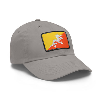 Flag Village Bhutan Flag Hat Cap with Leather Patch