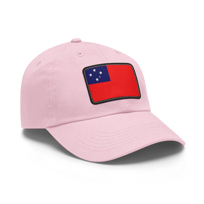 Flag Village Samoa Flag Hat Cap with Leather Patch