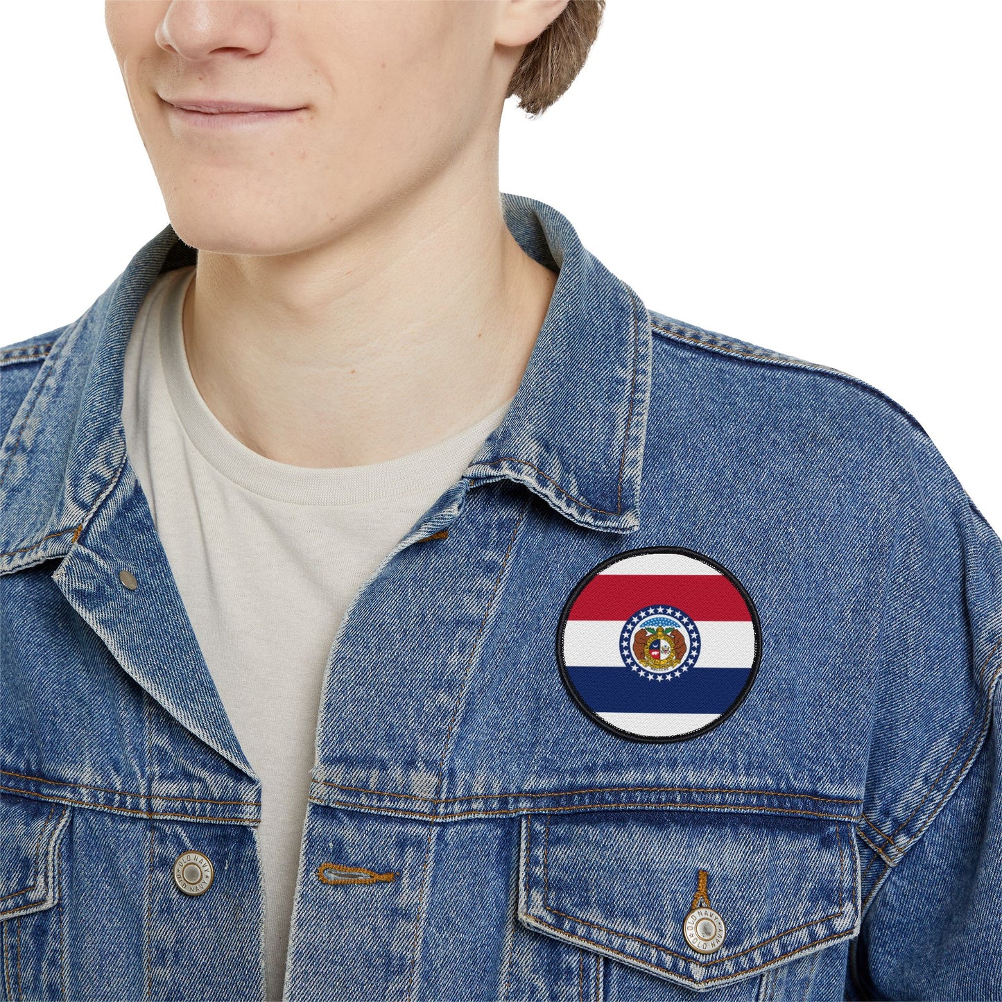 Flag Village Missouri State Flag Embroidery Iron-On Patches