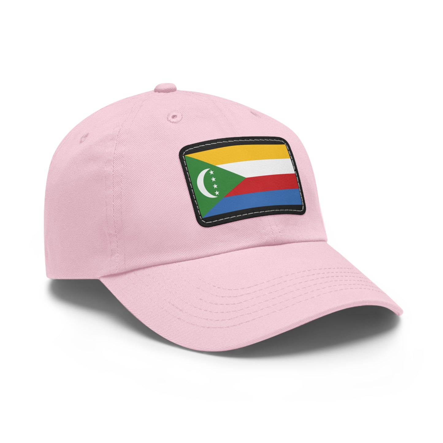 Flag Village Comoros Flag Hat Cap with Leather Patch