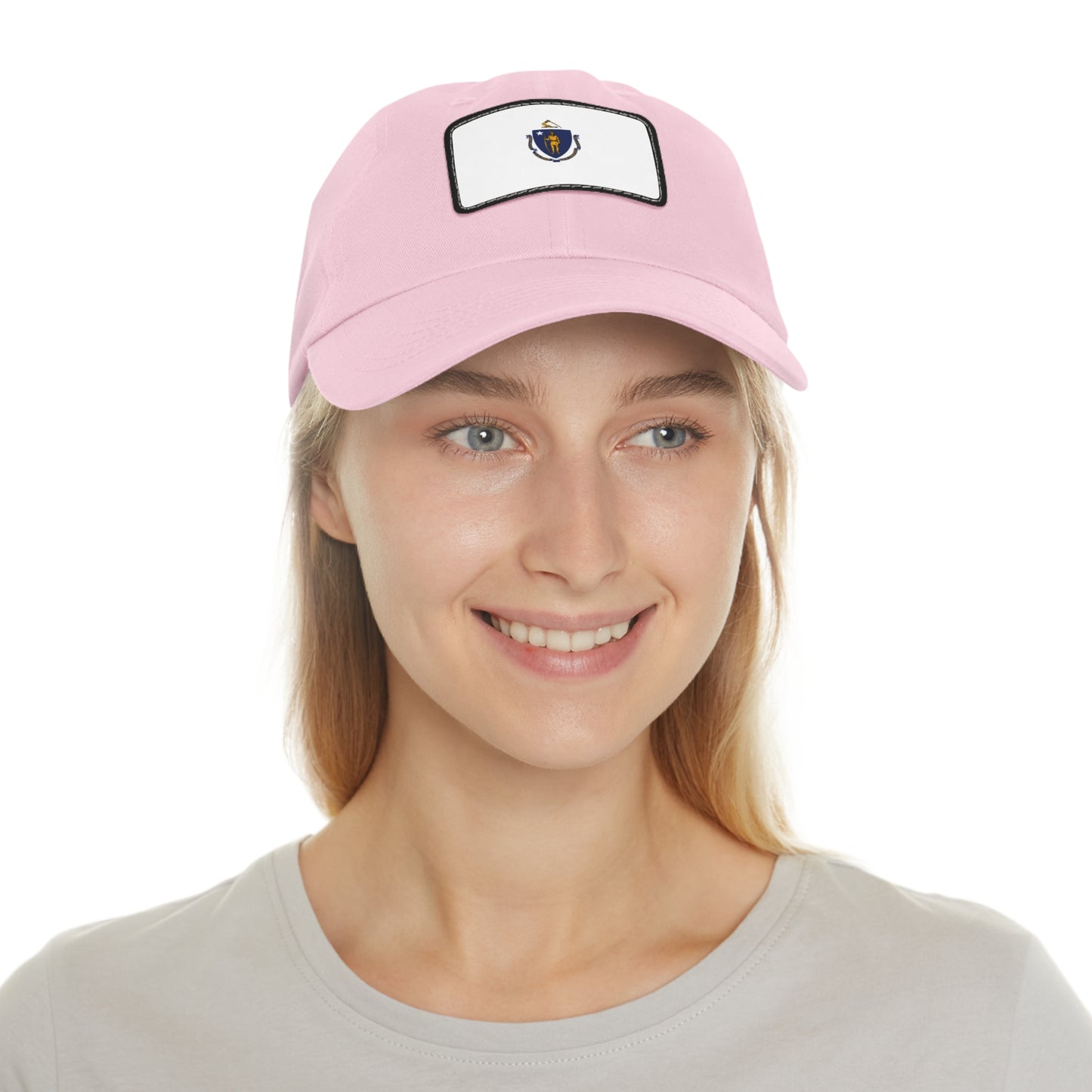 Flag Village USA Massachusetts State Flag Hat Cap with Leather Patch
