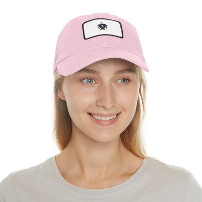 Flag Village USA Massachusetts State Flag Hat Cap with Leather Patch