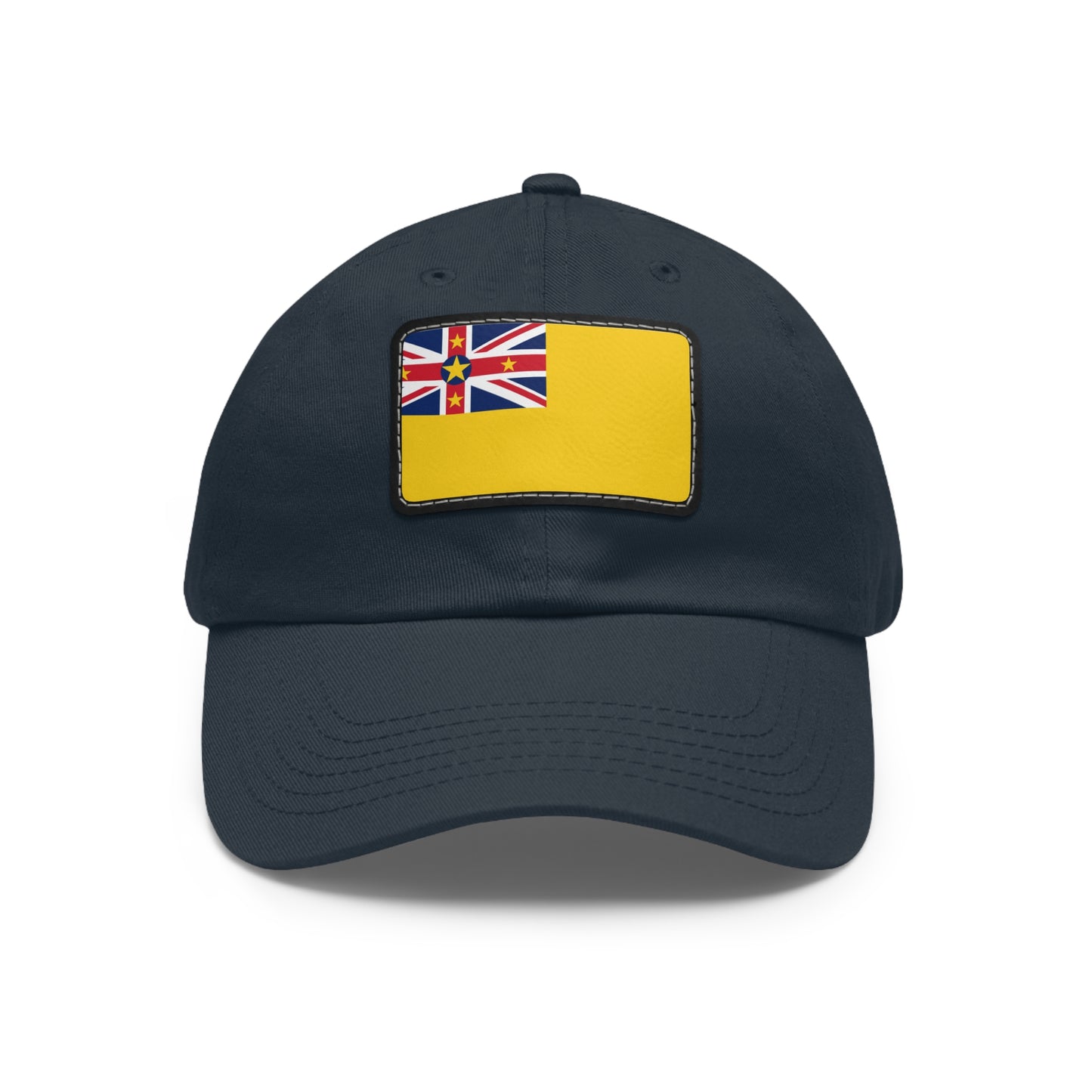 Flag Village Niue Flag Hat Cap with Leather Patch