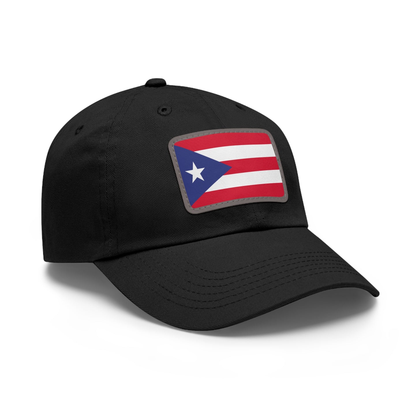 Flag Village Puerto Rico Flag Hat Cap with Leather Patch