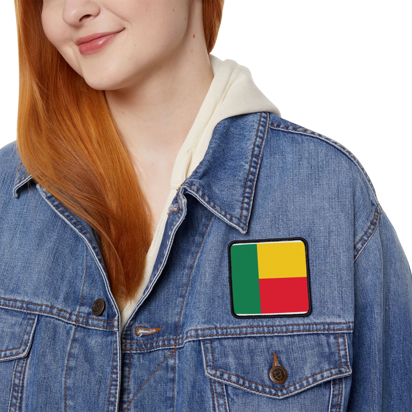 Flag Village Benin Flag Embroidery Iron-On Patches