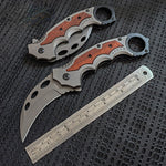 Flag Village Folding Claw Knife High Hardness Folding Knife Portable Multi-Function Split Express Knife