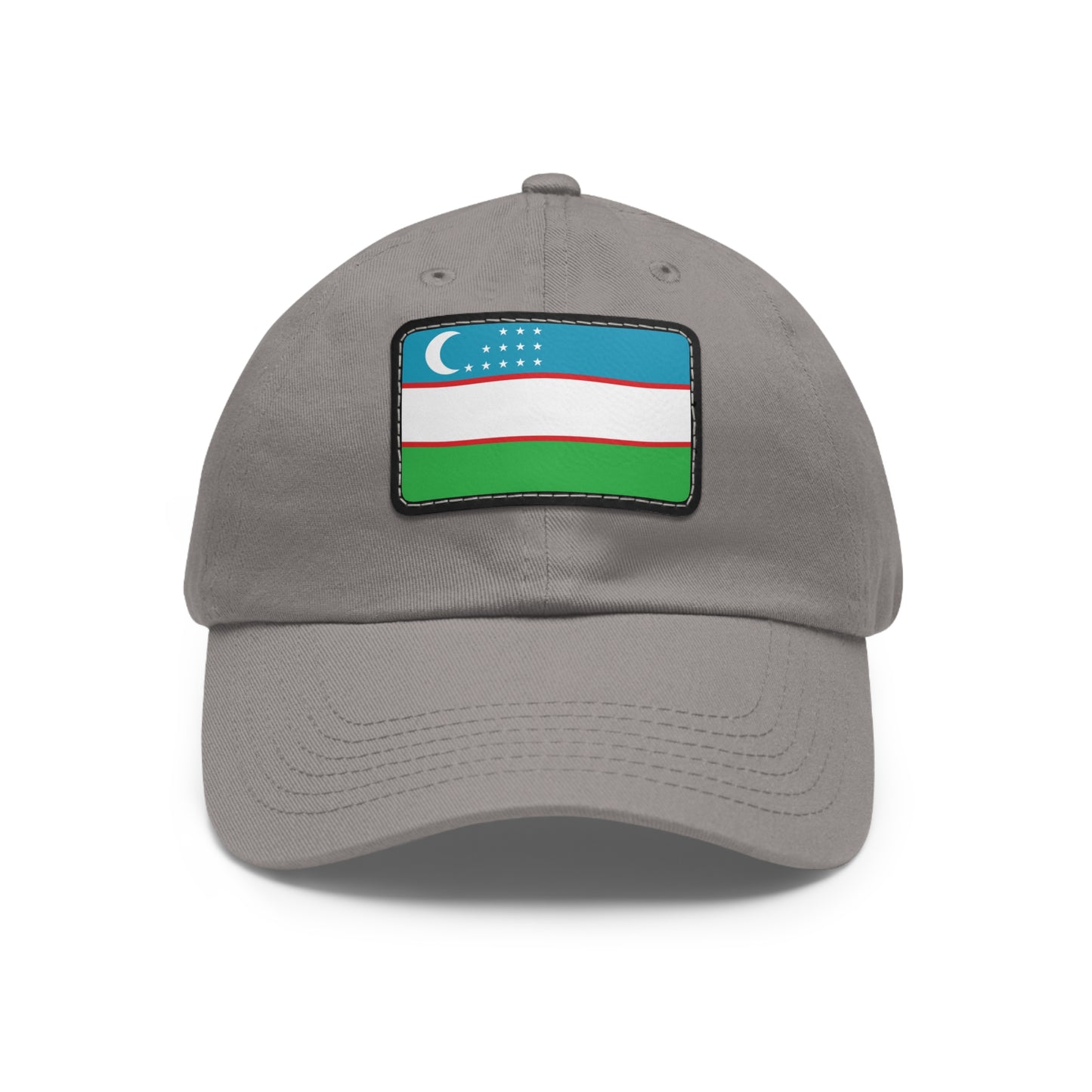 Flag Village Uzbekistan Flag Hat Cap with Leather Patch