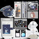 Flag Village Universe Galaxy Exploration Stationery Set Gift Box Spree Birthday Gift Astronaut Notebook Creative Hand Ledger