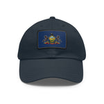 Flag Village USA Pennsylvania State Flag Hat Cap with Leather Patch