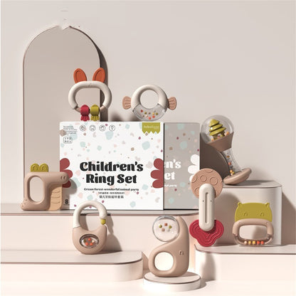 Flag Village Baby Dental Gel Gift Box Soft Gel Set Toys