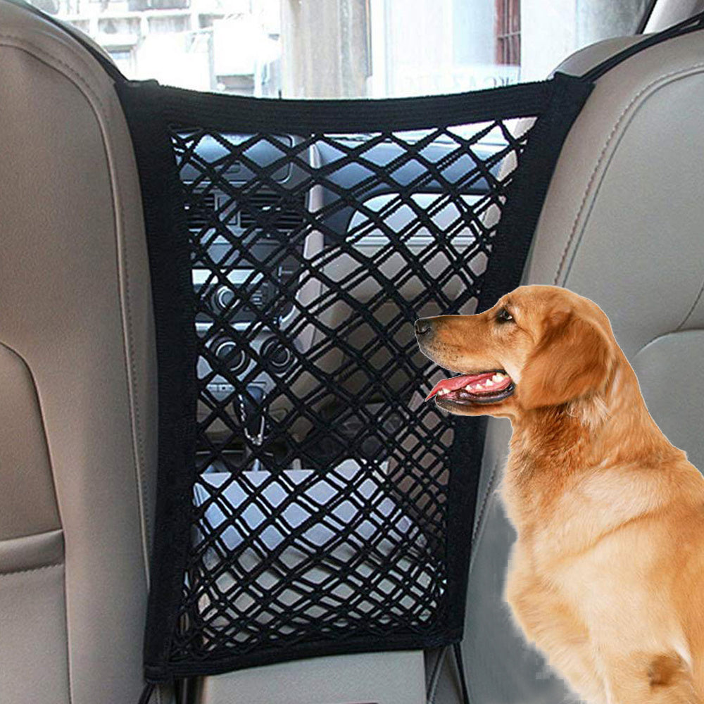 Flag Village Auto Tools Elastic Car Pet Fence Dog Safety Isolation Net Children Travel Isolation Barrier Mesh Dog Fence Anti-collision Mesh Pet Supplies