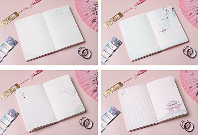 Flag Village Creative Retro Hardcover Notebook Gift Box Set