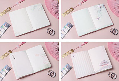 Flag Village Creative Retro Hardcover Notebook Gift Box Set