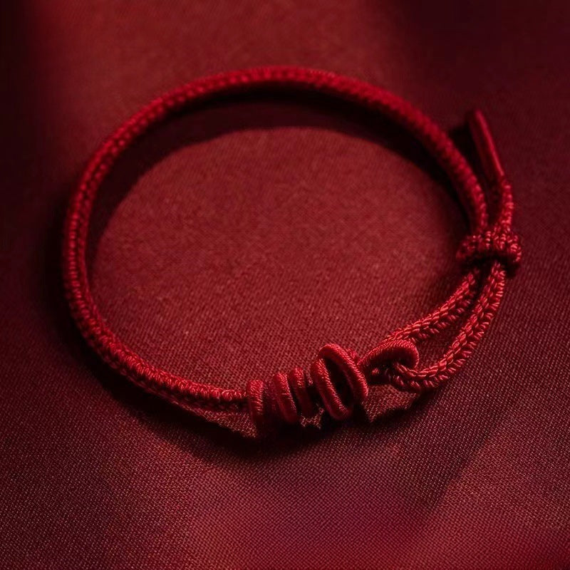 Flag Village String Spool Bracelet Men And Women Couple Gifts Handmade
