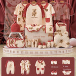 Flag Village Newborn Gift Box Newborn Baby Meeting Etiquette Clothes Suit