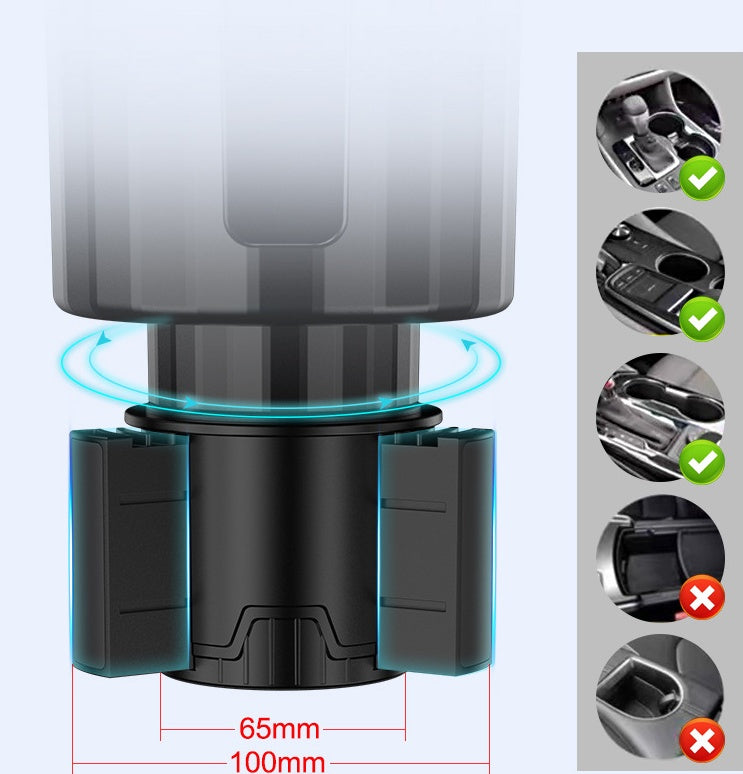 Flag Village Auto Tools Extend Car Cup Holder Expander Stable Enlarged Drink Holder For Most Extra Large Cup Bottle Adjustable Base Car Accessories