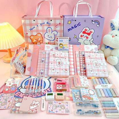 Flag Village Girl Students' Supplies Stationery Set Gift Box