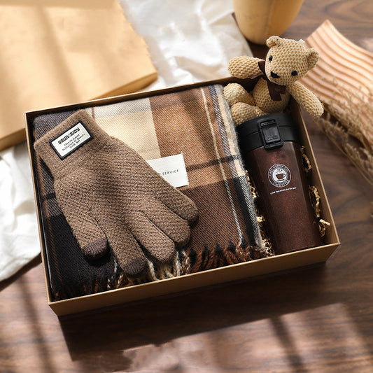 Flag Village Men's Practical Scarf Gift Box Set
